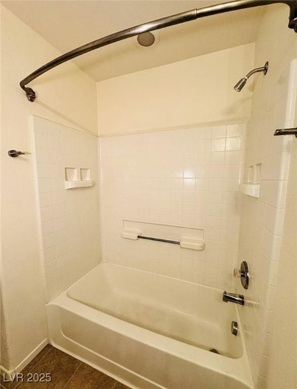 9100 Hombard Ave, Las Vegas, NV 89148 - bathroom with bathtub / shower combination and tile patterned flooring
