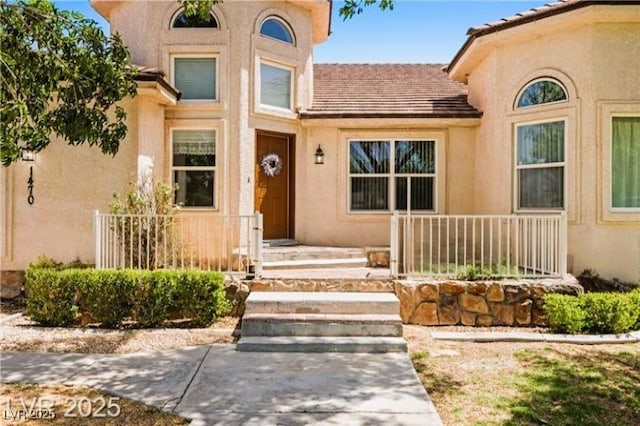 1470 St Joseph St, Overton, NV 89040 - property entrance with stucco siding
