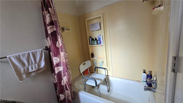 5209 Del Monte Ave, Las Vegas, NV 89146 - full bathroom with shower / bath combination with curtain
