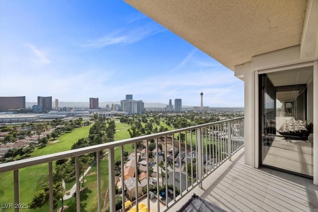 3111 Bel Air Dr Unit 21A & 21C, Las Vegas, NV 89109 - balcony with a city view