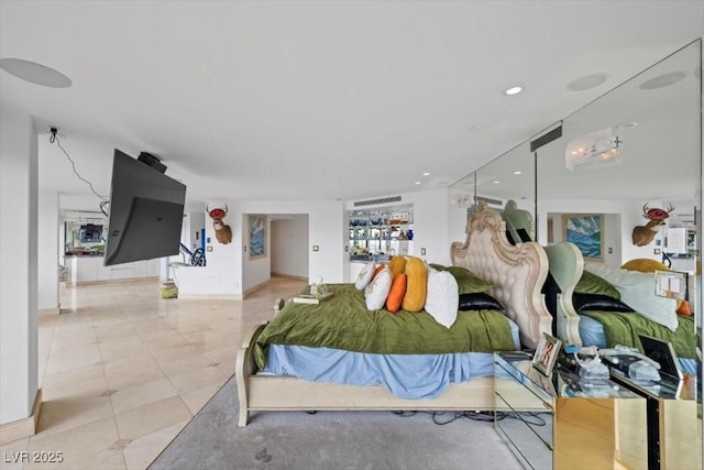 3111 Bel Air Dr Unit 21A & 21C, Las Vegas, NV 89109 - bedroom with recessed lighting and tile patterned flooring