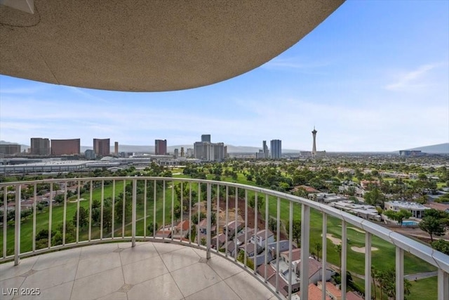 3111 Bel Air Dr Unit 21A & 21C, Las Vegas, NV 89109 - balcony with a view of city