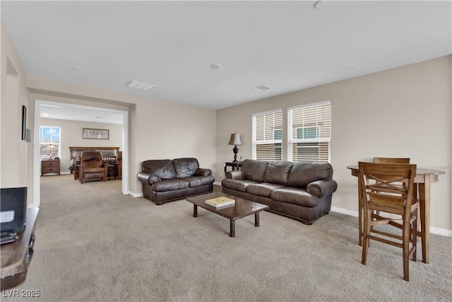 2714 Frabiele St, Henderson, NV 89044 - carpeted living area featuring baseboards