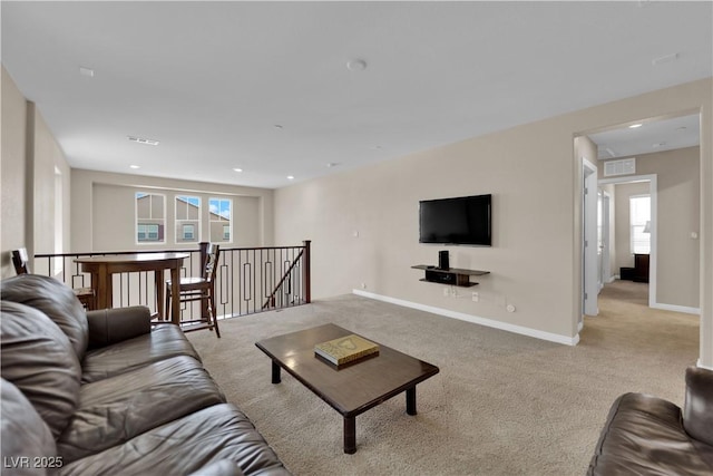 2714 Frabiele St, Henderson, NV 89044 - living room featuring carpet floors and baseboards