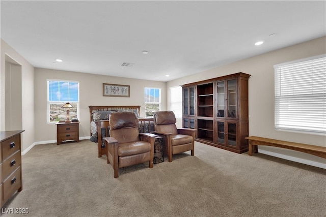 2714 Frabiele St, Henderson, NV 89044 - bedroom featuring light carpet and recessed lighting