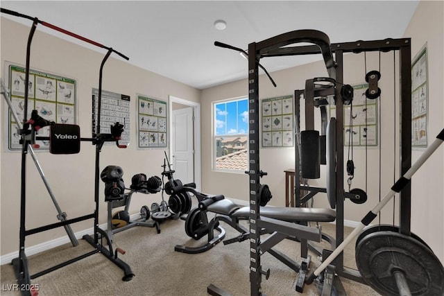 2714 Frabiele St, Henderson, NV 89044 - workout room with baseboards