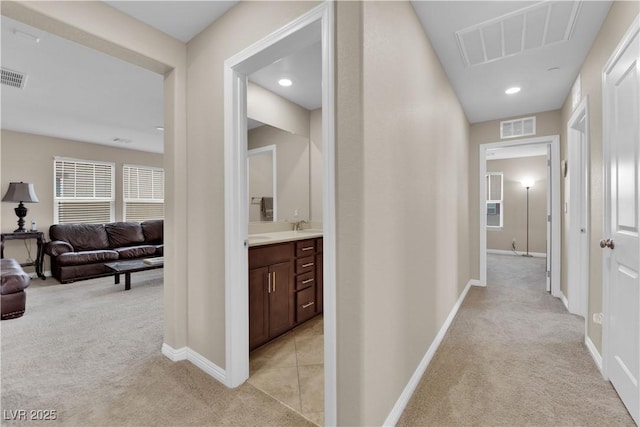 2714 Frabiele St, Henderson, NV 89044 - corridor featuring light carpet