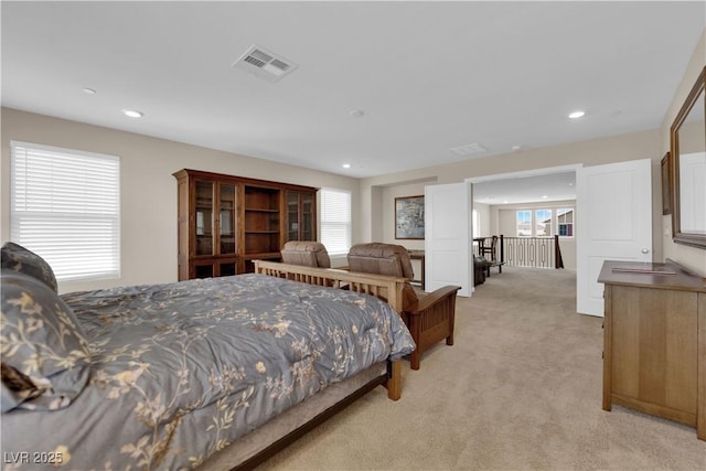 2714 Frabiele St, Henderson, NV 89044 - bedroom with light carpet and recessed lighting
