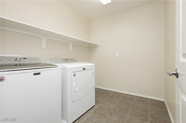 1633 Dornie Ave, North Las Vegas, NV 89084 - washroom featuring washing machine and clothes dryer and light tile patterned floors
