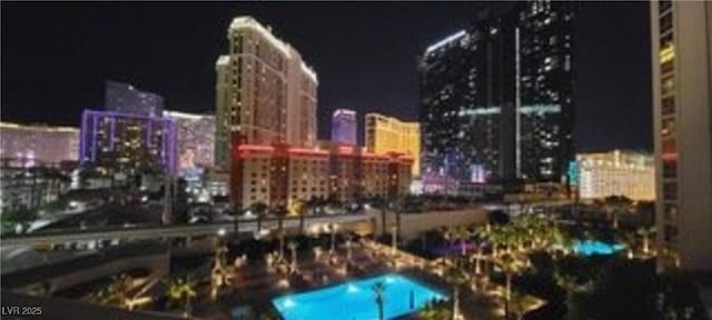 135 E Harmon Ave Unit 407, Las Vegas, NV 89109 - city view featuring a view of city lights