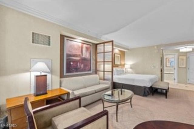 135 E Harmon Ave Unit 407, Las Vegas, NV 89109 - living area with carpet floors