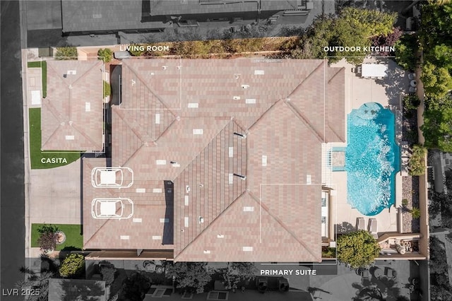 712 Proud Eagle Ln, Las Vegas, NV 89144 - drone / aerial view of a pool