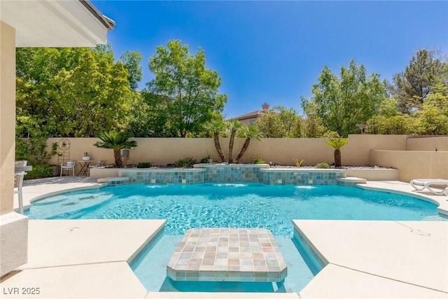 712 Proud Eagle Ln, Las Vegas, NV 89144 - view of swimming pool featuring a fenced backyard and a patio