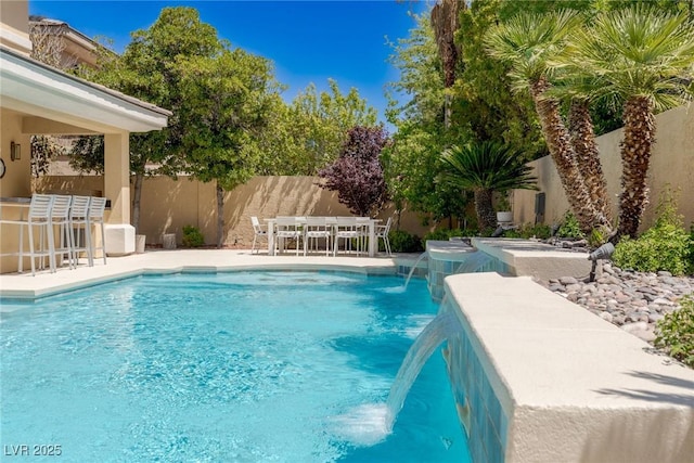 712 Proud Eagle Ln, Las Vegas, NV 89144 - view of pool featuring a fenced backyard and a patio