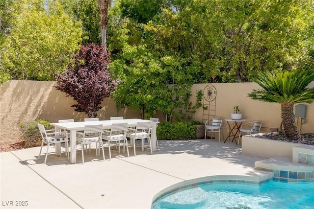 712 Proud Eagle Ln, Las Vegas, NV 89144 - view of swimming pool with a patio area and outdoor dining area