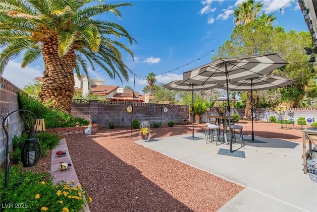 6536 Pleasant Plains Way, Las Vegas, NV 89108 - fenced backyard featuring a patio