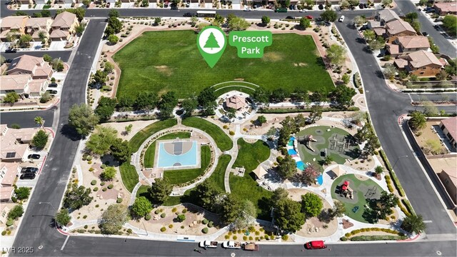 4408 Oasis Plains Ave, North Las Vegas, NV 89085 - aerial view of property's location with nearby suburban area