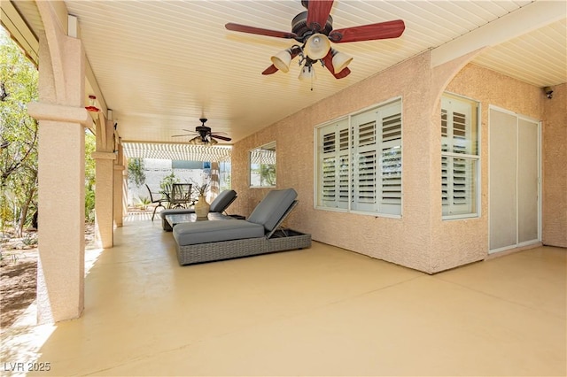 8875 Tidal Bay Dr, Las Vegas, NV 89117 - view of patio with ceiling fan
