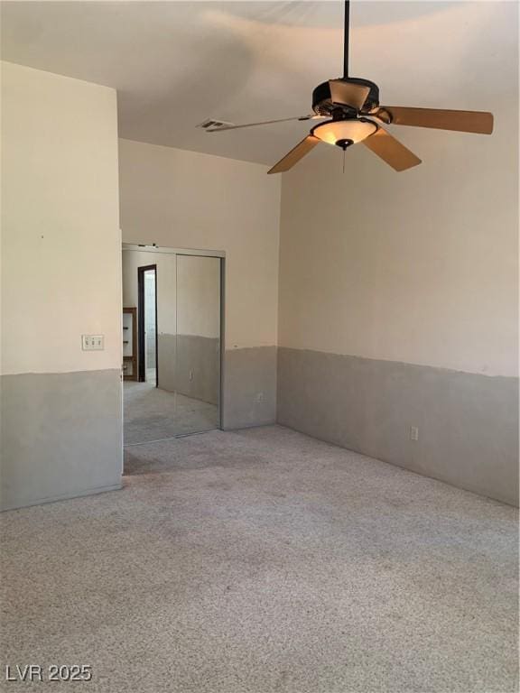 6704 Lost River Ct, Las Vegas, NV 89108 - carpeted spare room featuring ceiling fan