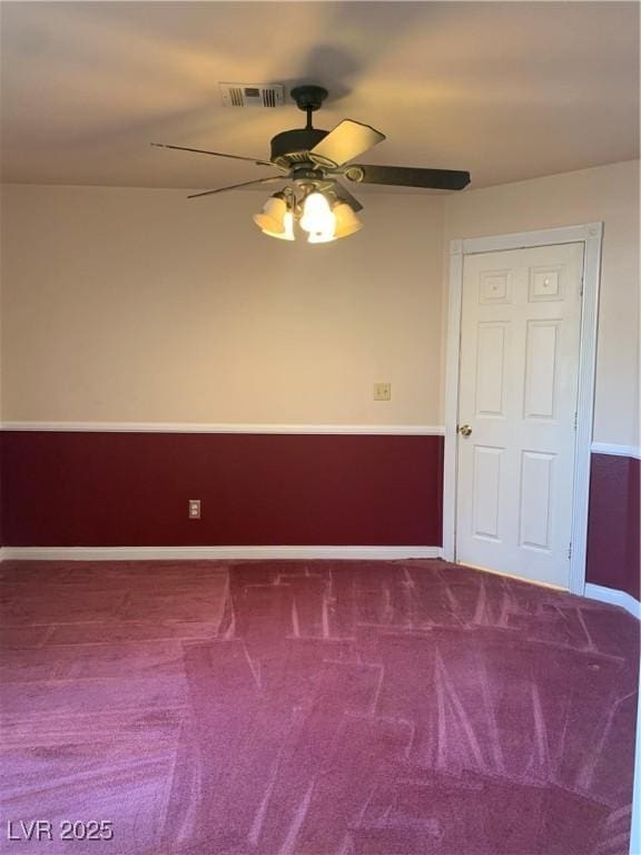 6704 Lost River Ct, Las Vegas, NV 89108 - empty room with a ceiling fan and carpet
