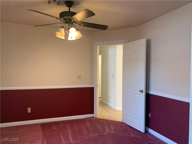 6704 Lost River Ct, Las Vegas, NV 89108 - carpeted empty room with a ceiling fan and baseboards