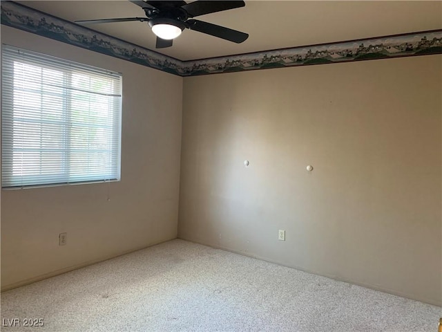 6704 Lost River Ct, Las Vegas, NV 89108 - carpeted empty room featuring a ceiling fan