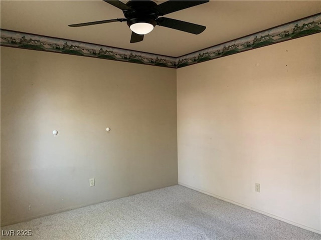 6704 Lost River Ct, Las Vegas, NV 89108 - carpeted empty room with a ceiling fan
