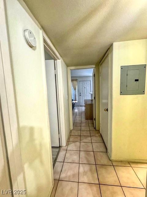 3101 Casey Dr Unit 204, Las Vegas, NV 89120 - corridor with electric panel, light tile patterned floors, and a textured ceiling