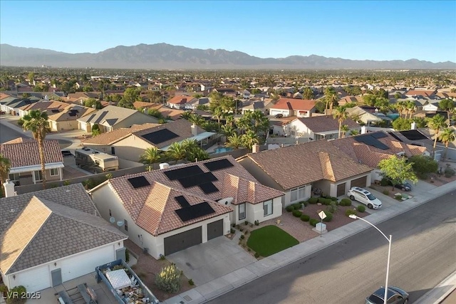 9612 Glengarry Dr, Las Vegas, NV 89129 - aerial perspective of suburban area with a mountain backdrop