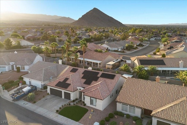 9612 Glengarry Dr, Las Vegas, NV 89129 - aerial perspective of suburban area featuring a mountainous background