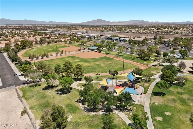 8563 Red Diamond St, Las Vegas, NV 89123 - aerial view of residential area featuring mountains