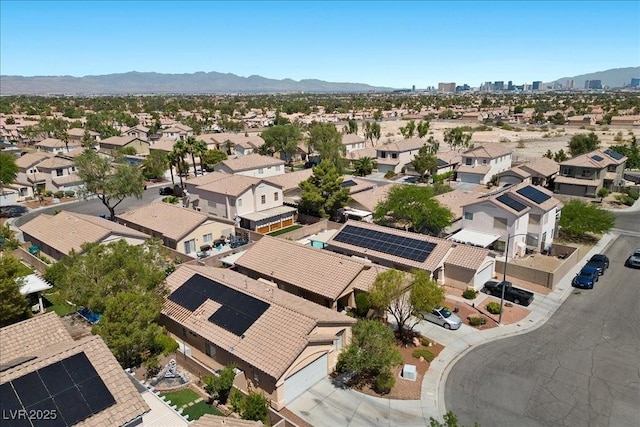 8563 Red Diamond St, Las Vegas, NV 89123 - aerial view of residential area with a mountain backdrop