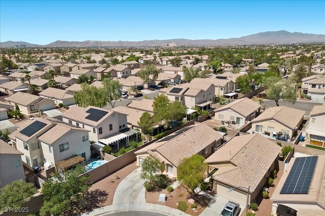 8563 Red Diamond St, Las Vegas, NV 89123 - aerial perspective of suburban area featuring a mountainous background