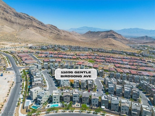 11695 Gentle Birdsong Ave, Las Vegas, NV 89138 - view of property location with a mountainous background and nearby suburban area