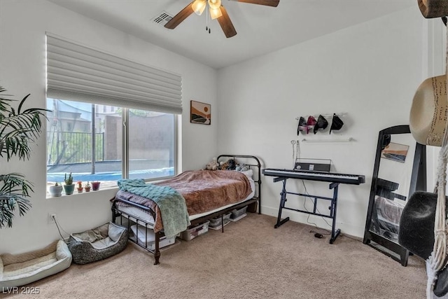 11695 Gentle Birdsong Ave, Las Vegas, NV 89138 - carpeted bedroom with a ceiling fan