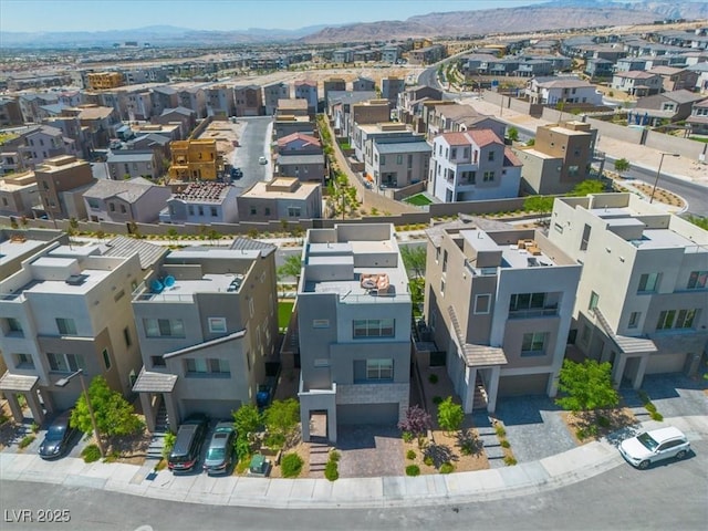 11695 Gentle Birdsong Ave, Las Vegas, NV 89138 - aerial view of residential area with a mountain backdrop