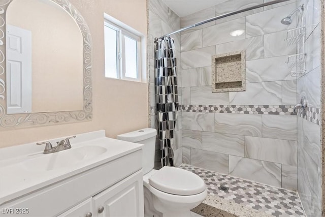 3715 Tabor Ave, North Las Vegas, NV 89030 - bathroom with vanity and a tile shower