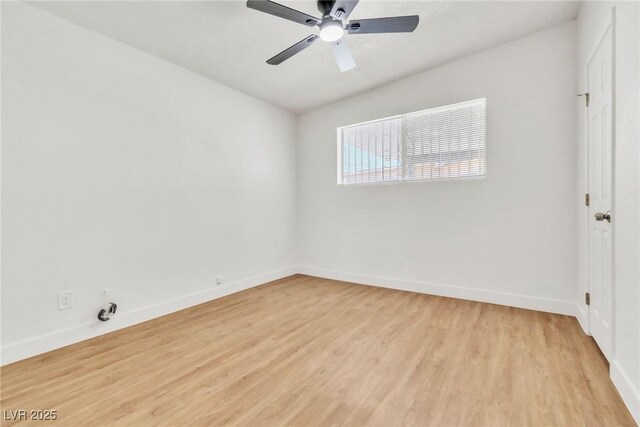 1121 W Monroe Ave, Las Vegas, NV 89106 - unfurnished room featuring light wood finished floors and a ceiling fan