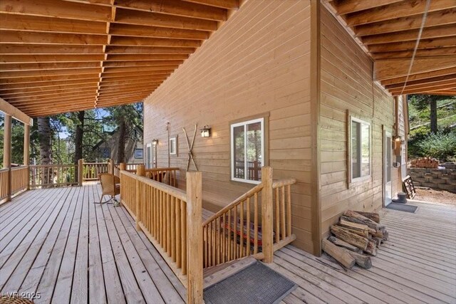 4581 Aspen Ave, Mount Charleston, NV 89124 - view of deck