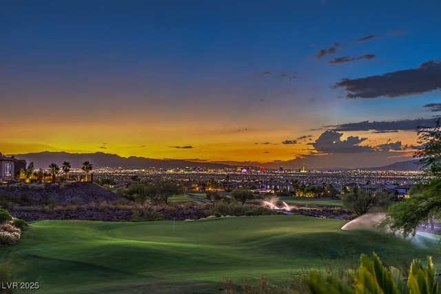 583 Saint Croix St, Henderson, NV 89012 - view of property's community featuring golf course view, a mountain view, and a putting green
