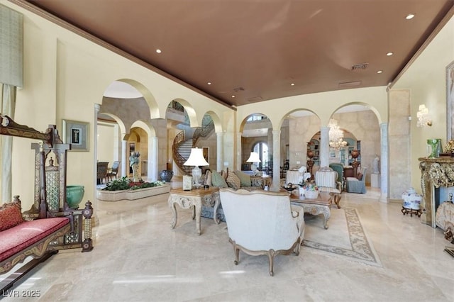 2200 Glenbrook Way, Las Vegas, NV 89117 - lobby featuring recessed lighting and a high ceiling