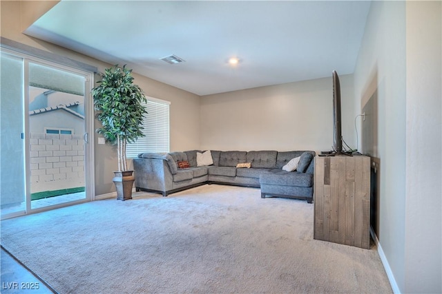 4376 Latitude Valley Ct, North Las Vegas, NV 89084 - living area with carpet flooring