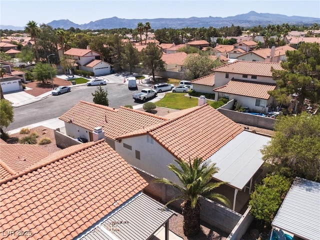 317 Brent Ct, Henderson, NV 89074 - aerial view of residential area featuring a mountain backdrop