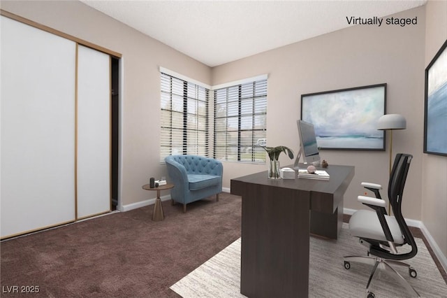 317 Brent Ct, Henderson, NV 89074 - office featuring carpet and baseboards
