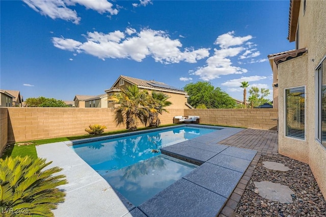 10428 Mulvaney Cir, Las Vegas, NV 89141 - view of pool with a fenced backyard and a patio