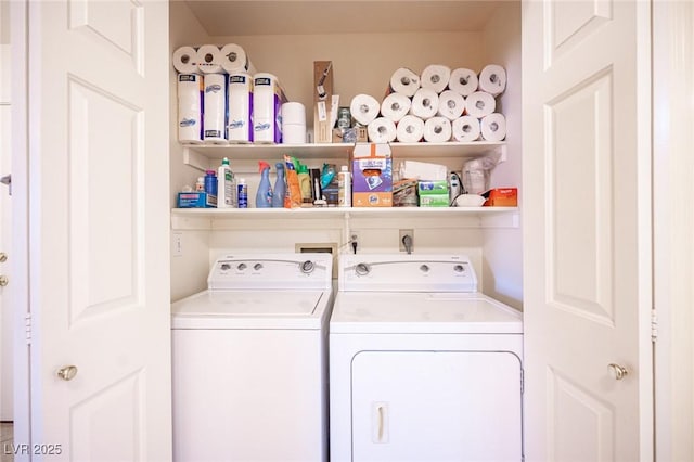 4616 E Idaho Ave, Las Vegas, NV 89104 - washroom with separate washer and dryer