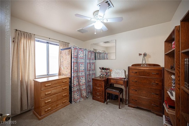 4616 E Idaho Ave, Las Vegas, NV 89104 - home office featuring a ceiling fan and light tile patterned flooring