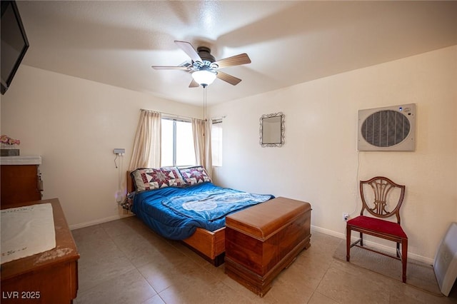 4616 E Idaho Ave, Las Vegas, NV 89104 - bedroom featuring light tile patterned floors and ceiling fan