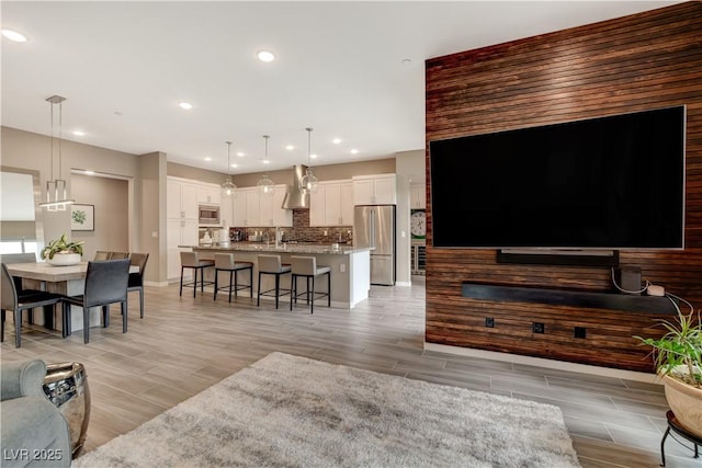 4336 Guava Ct Unit 0, Las Vegas, NV 89135 - living room featuring wood finish floors and recessed lighting