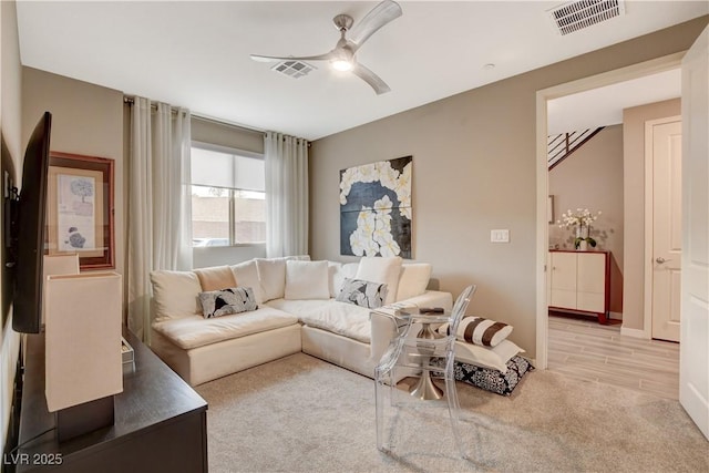 4336 Guava Ct Unit 0, Las Vegas, NV 89135 - living room with a ceiling fan and carpet